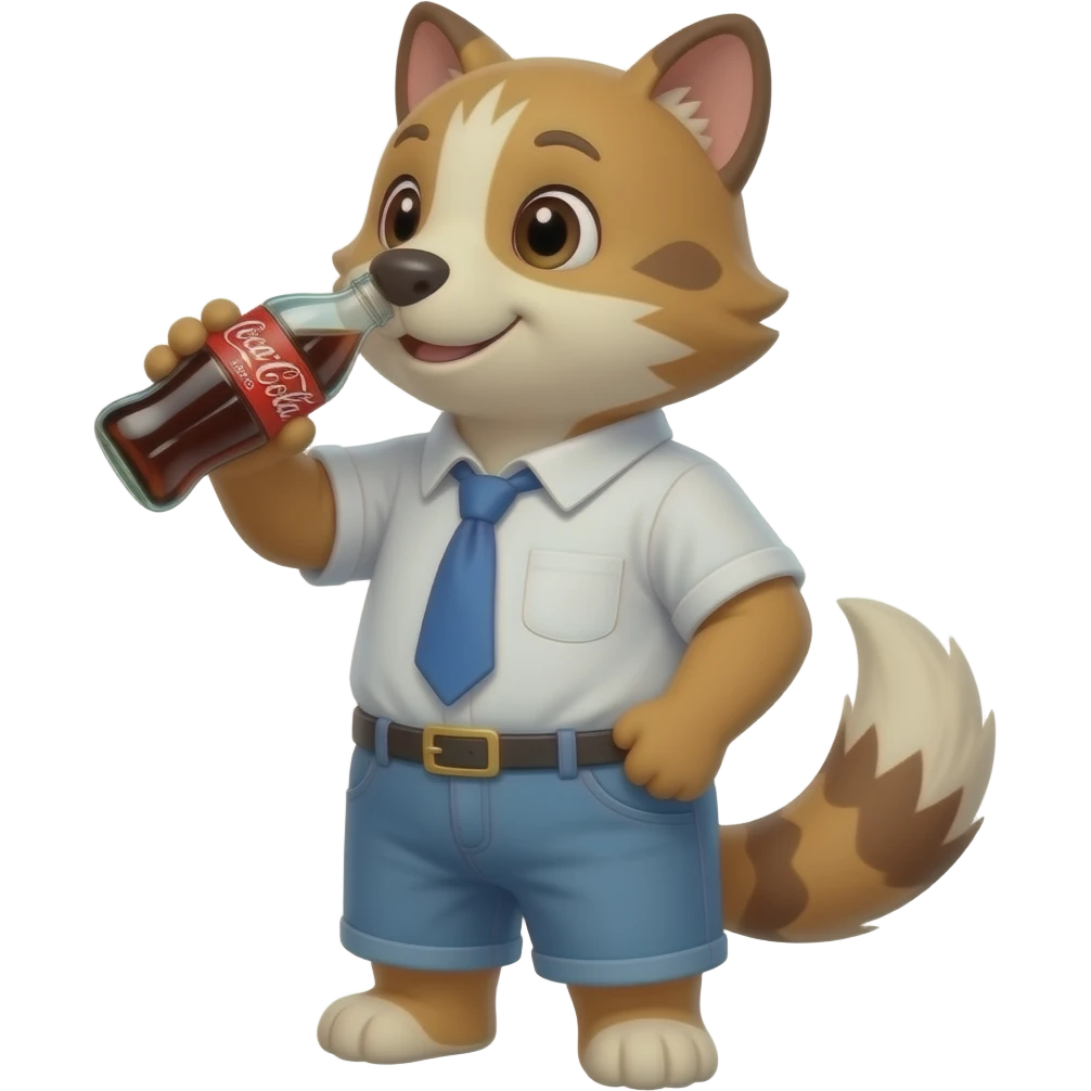 animal drinking coke zero emoji