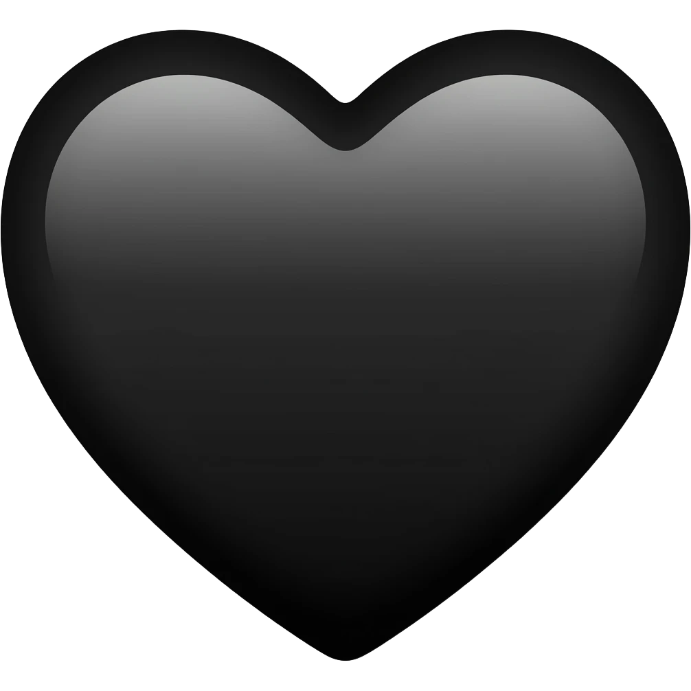 black heart emoji