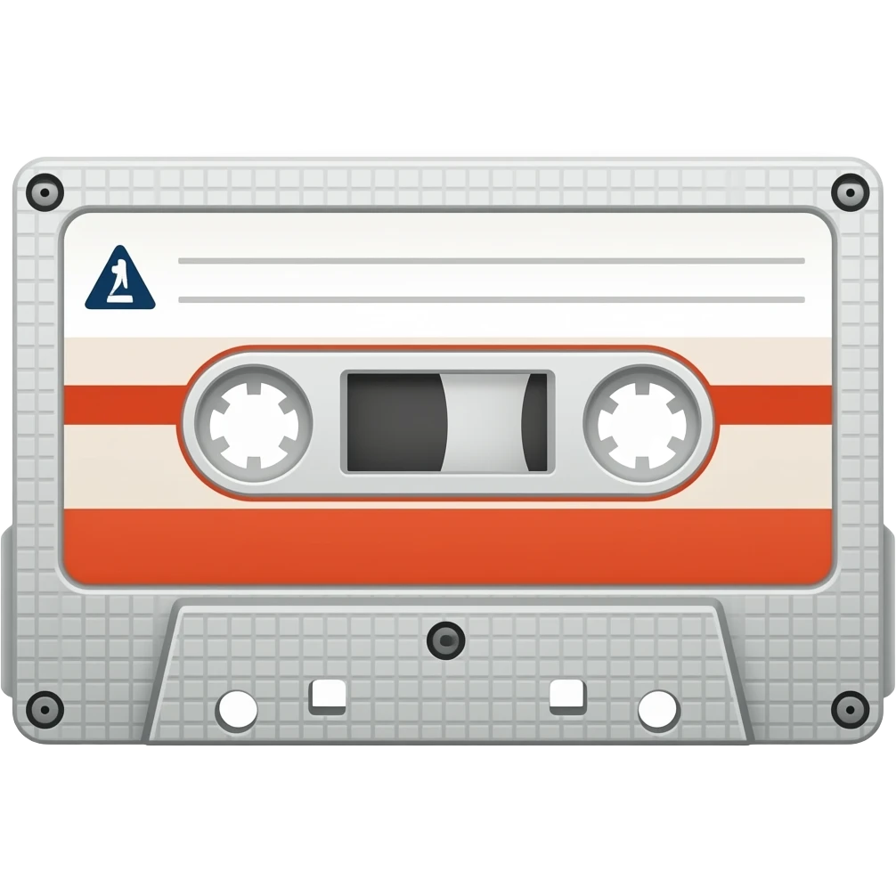 White cassette emoji