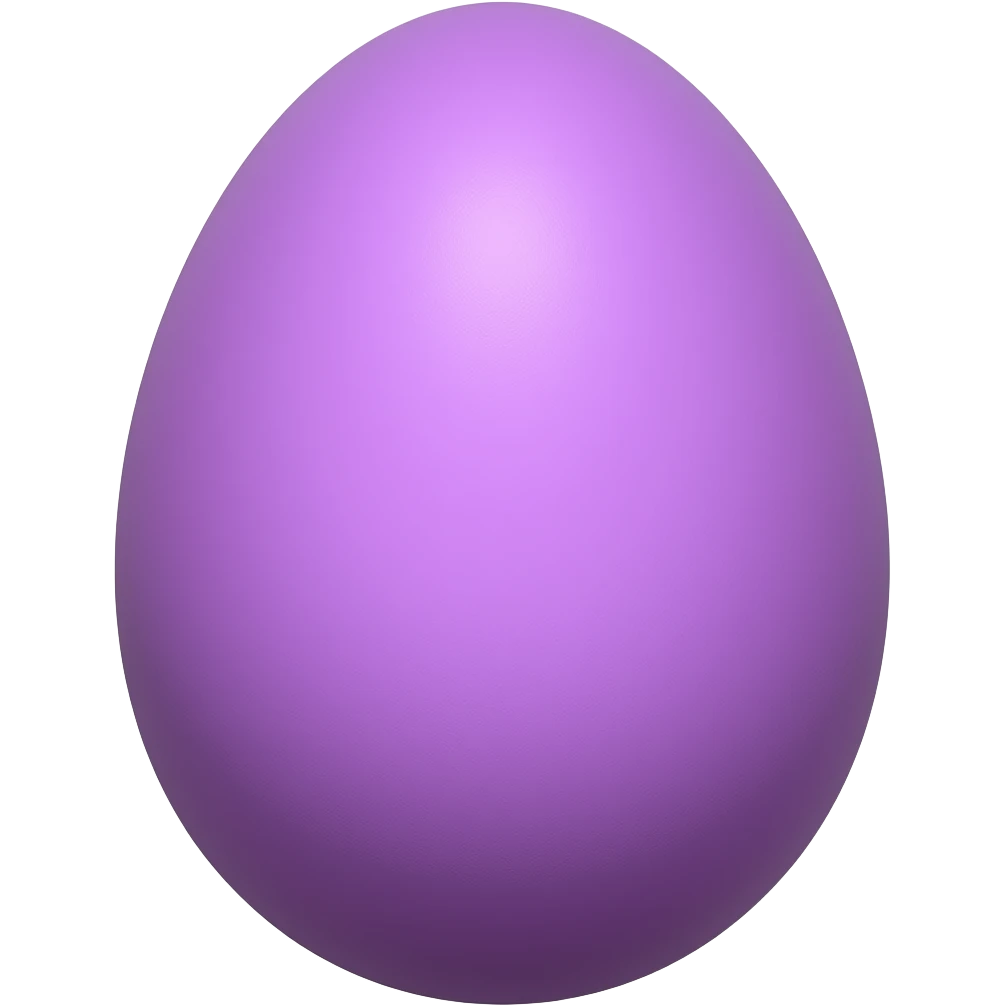 Purple egg emoji