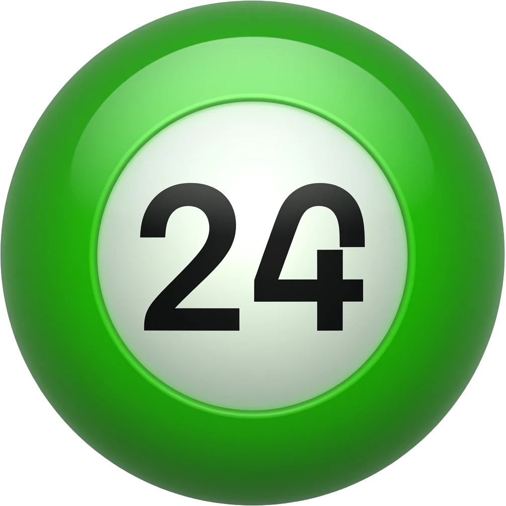 bola de bingo verde emoji