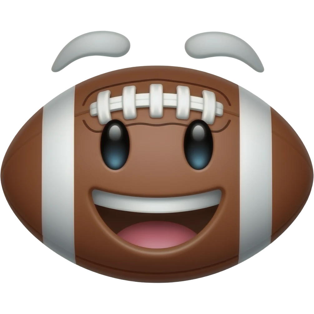fooball laughing face emoji