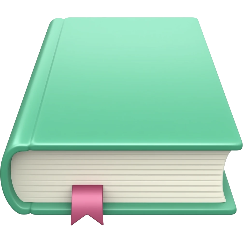 mint green books emoji