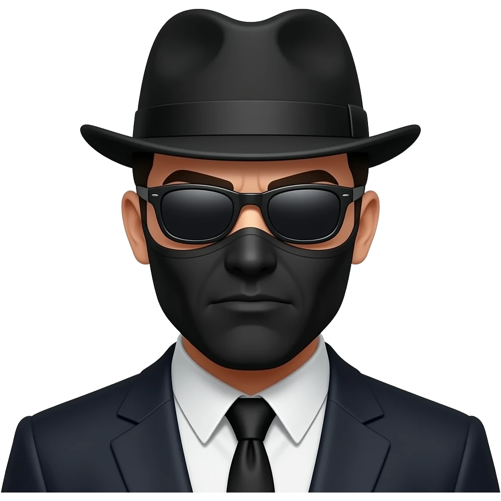 Gangster face Mask emoji