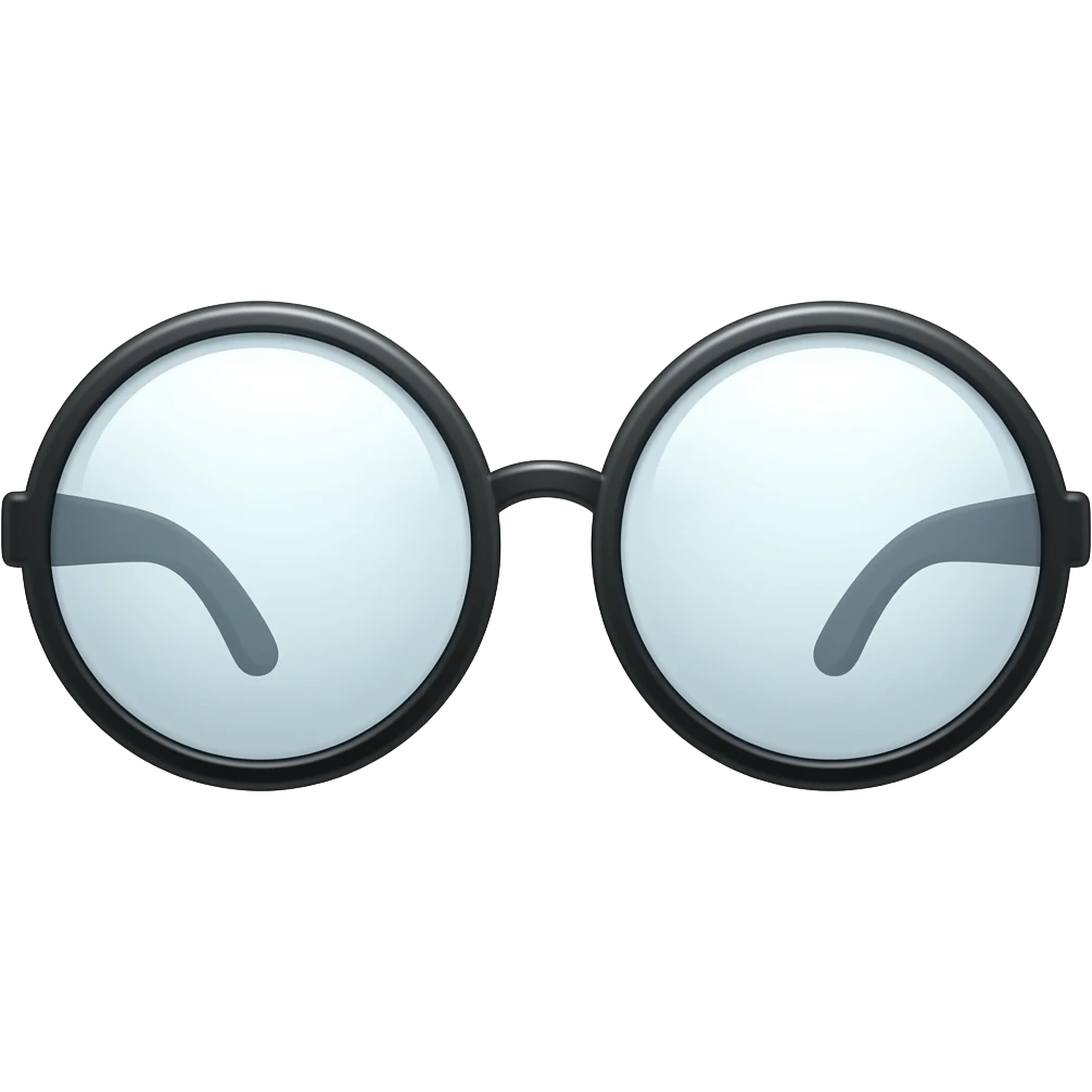 circle glasses emoji