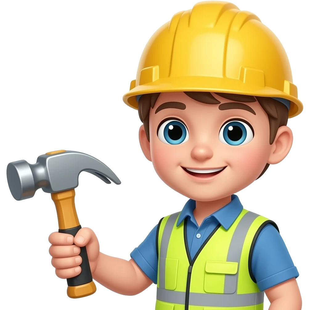 Construction Kid emoji