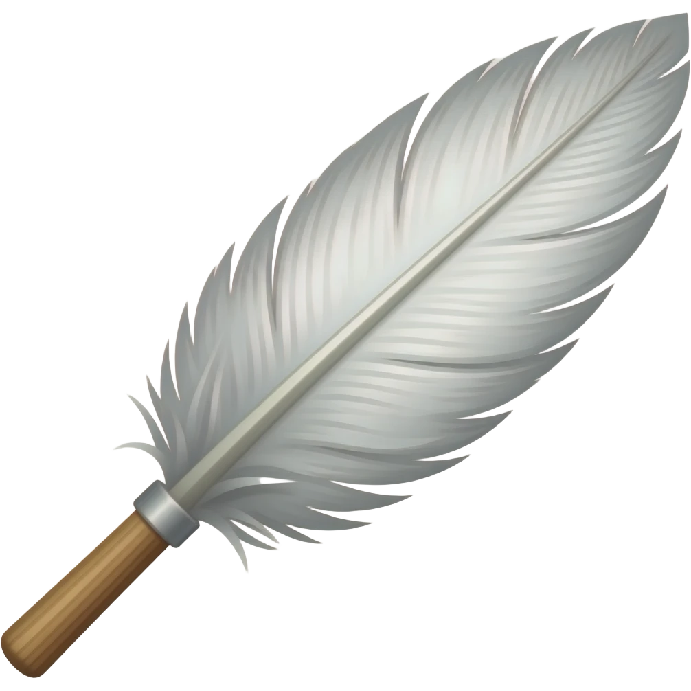 Feather duster emoji