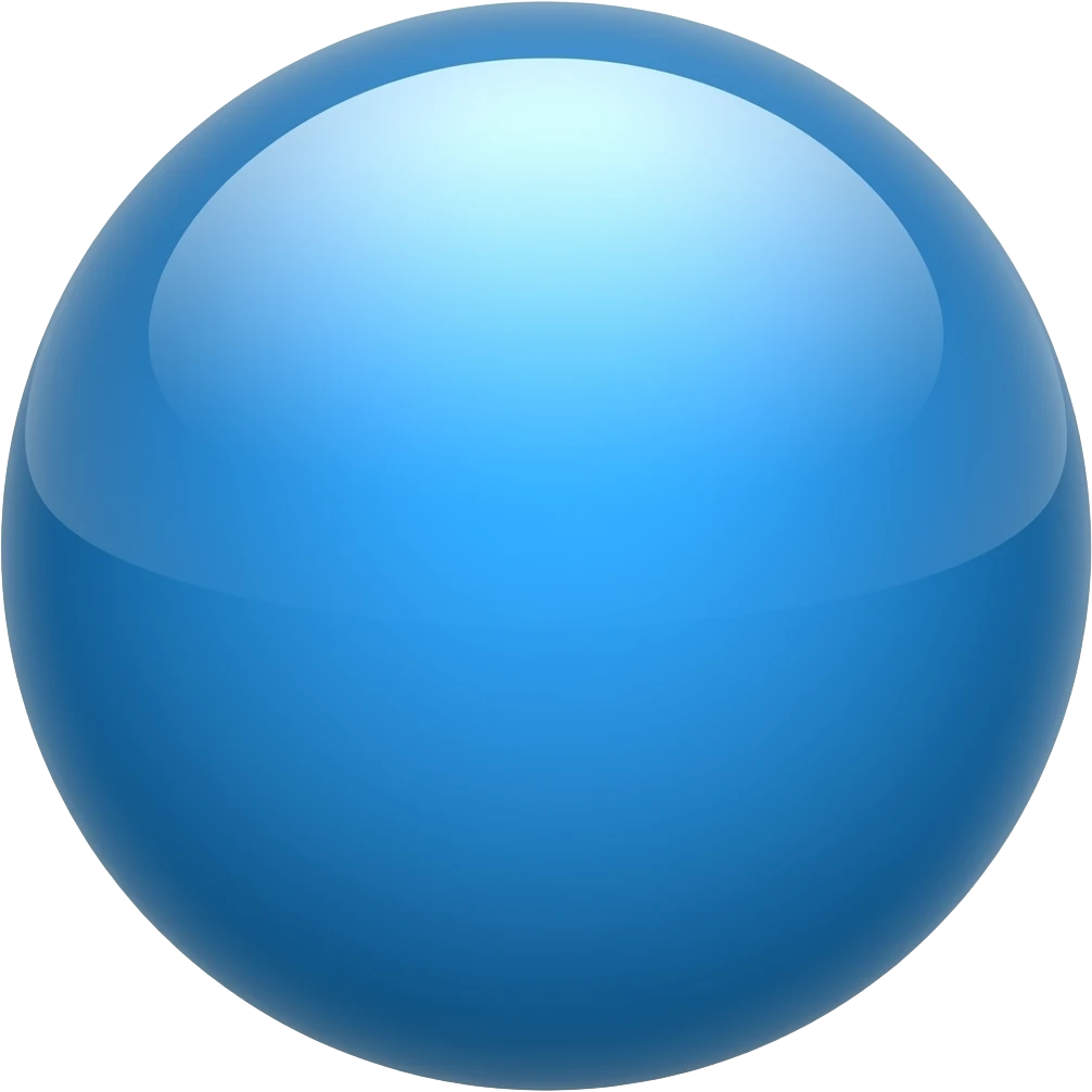 Blue ball emoji