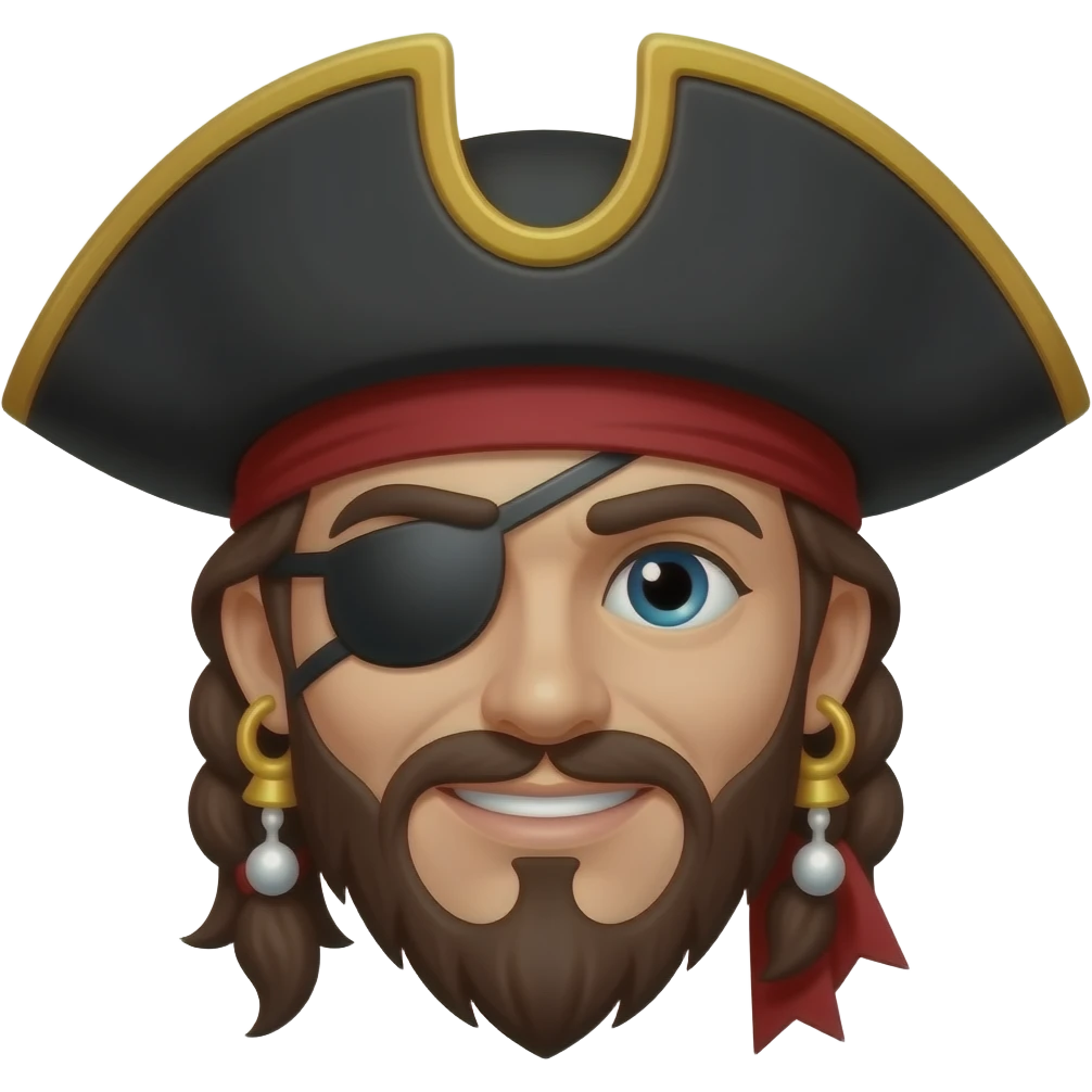 Only pirate head emoji