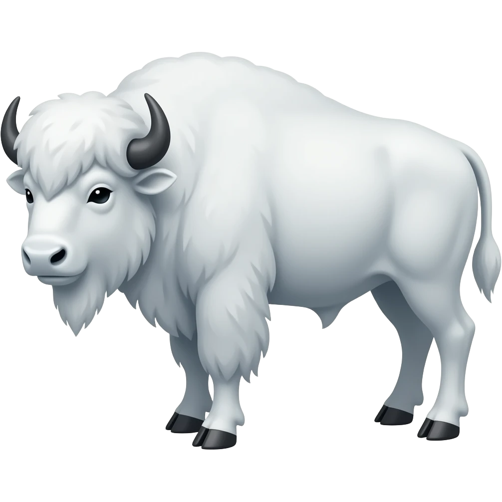 White bison emoji