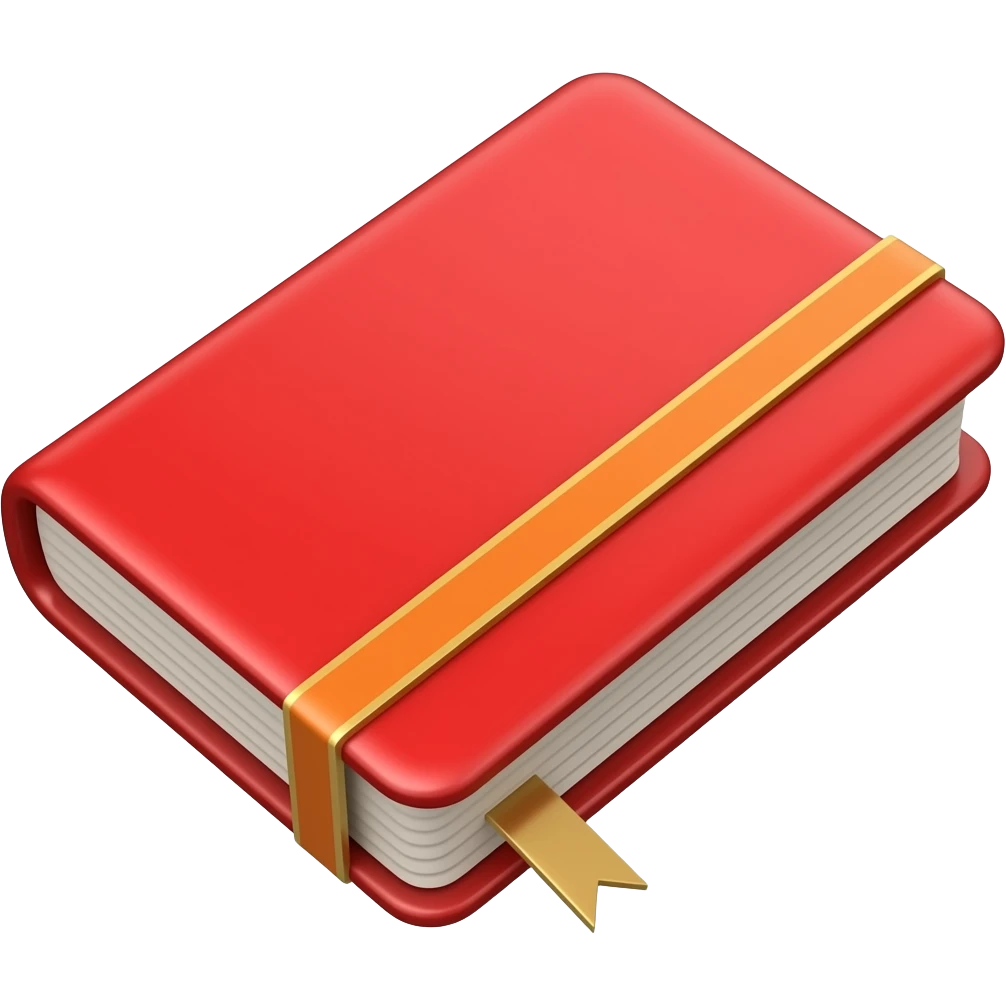 red notebook emoji