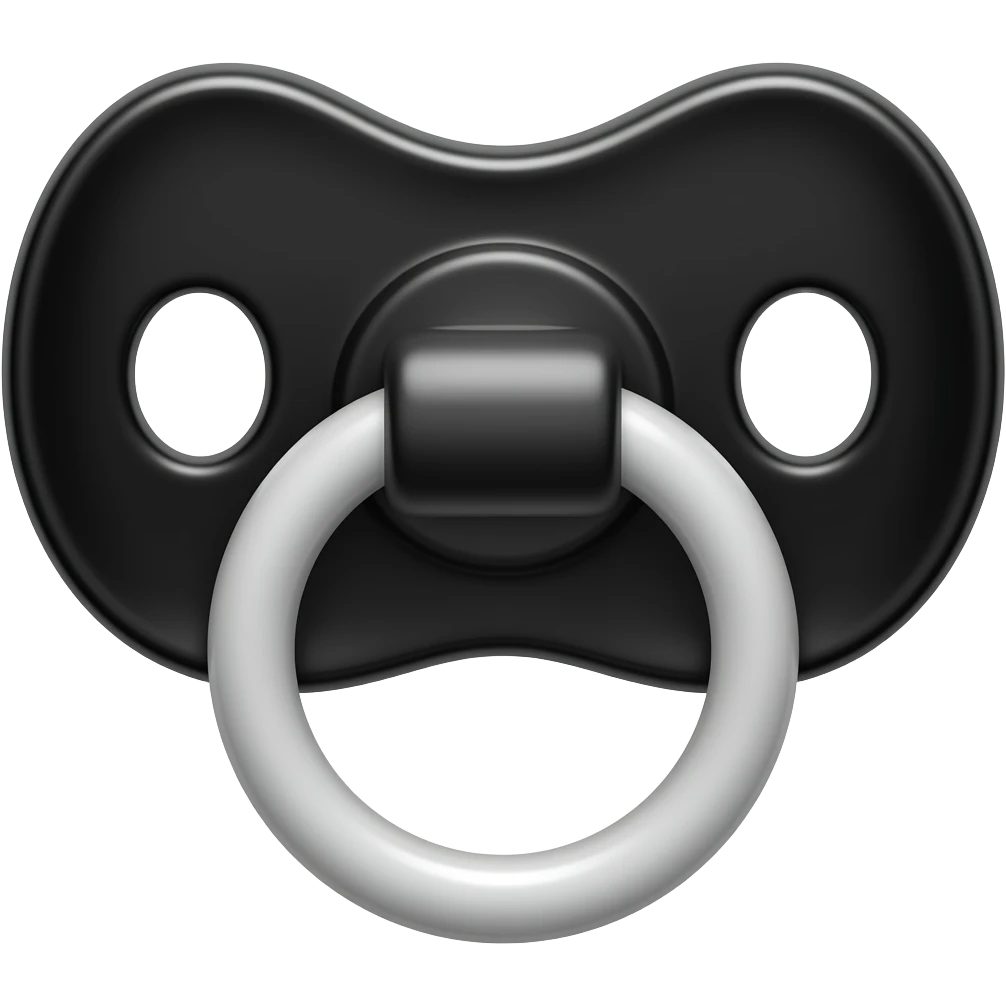 black pacifier emoji