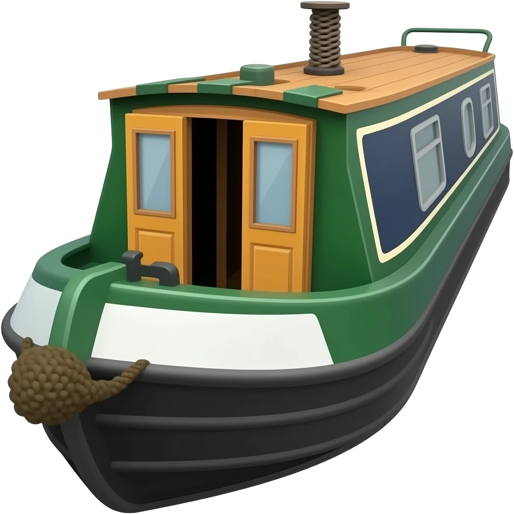 Narrowboat emoji