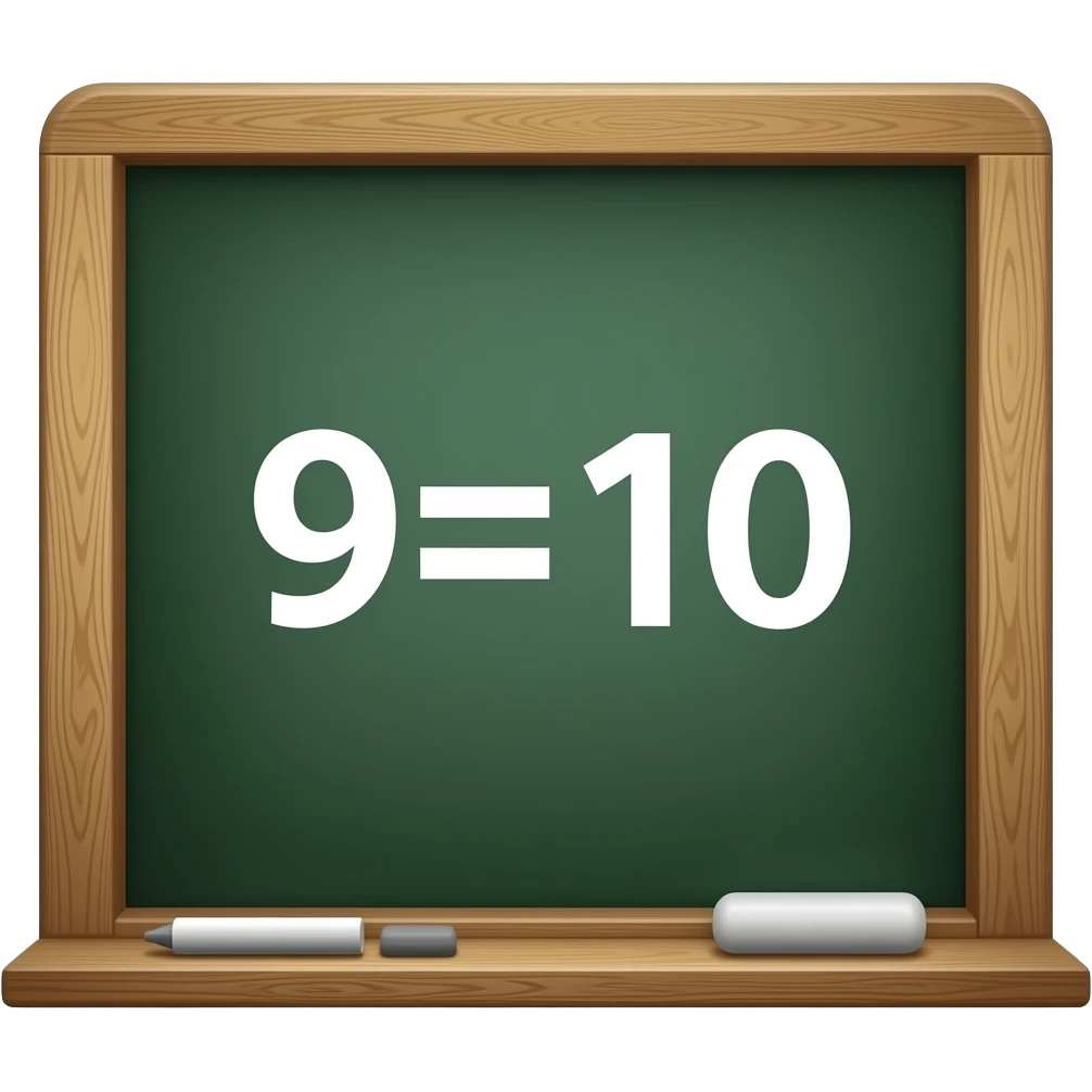 9=10 emoji