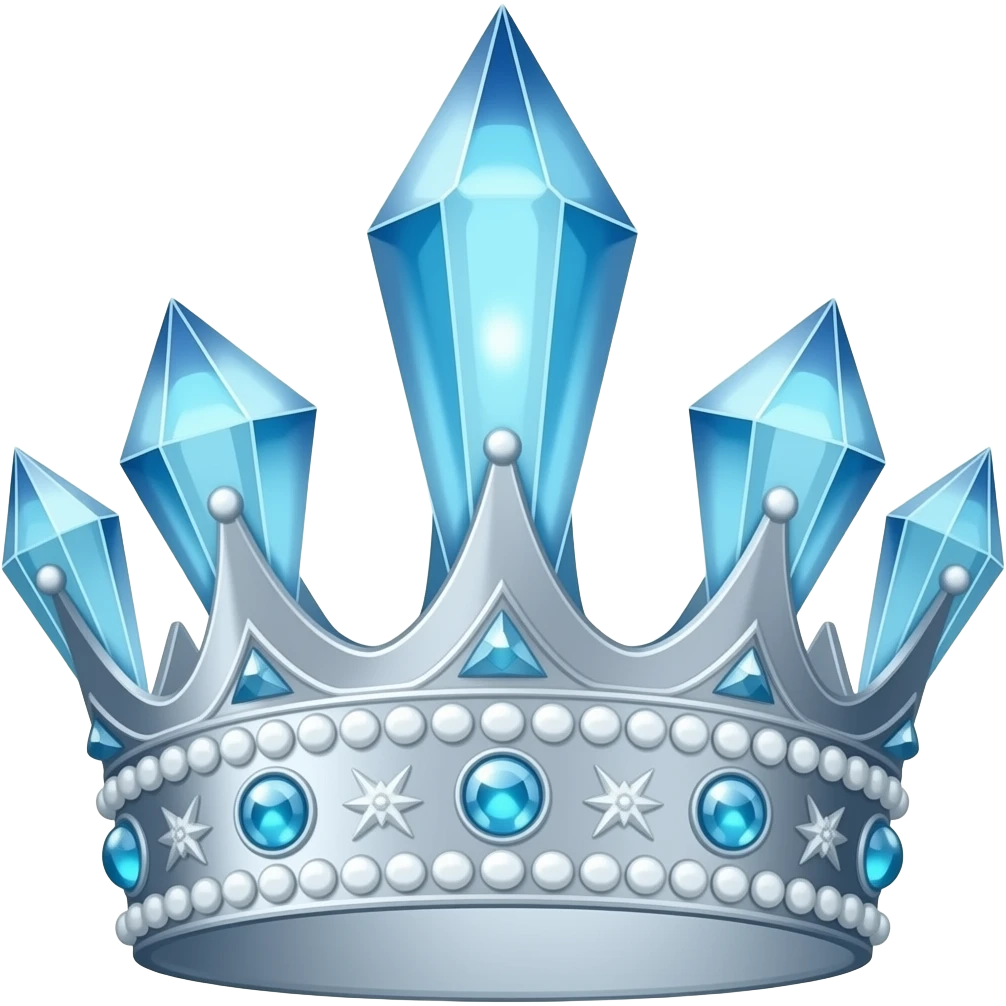 Blue Crystal Queen's Crown emoji