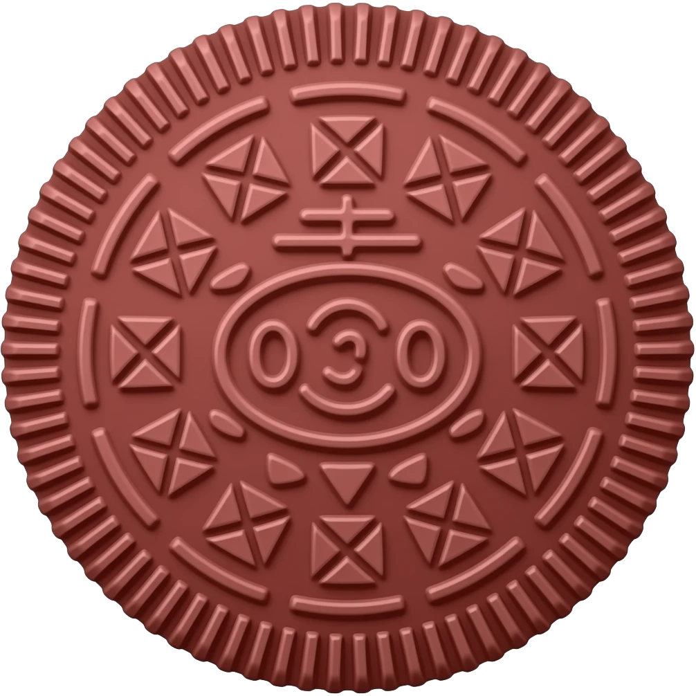 Red Oreo emoji