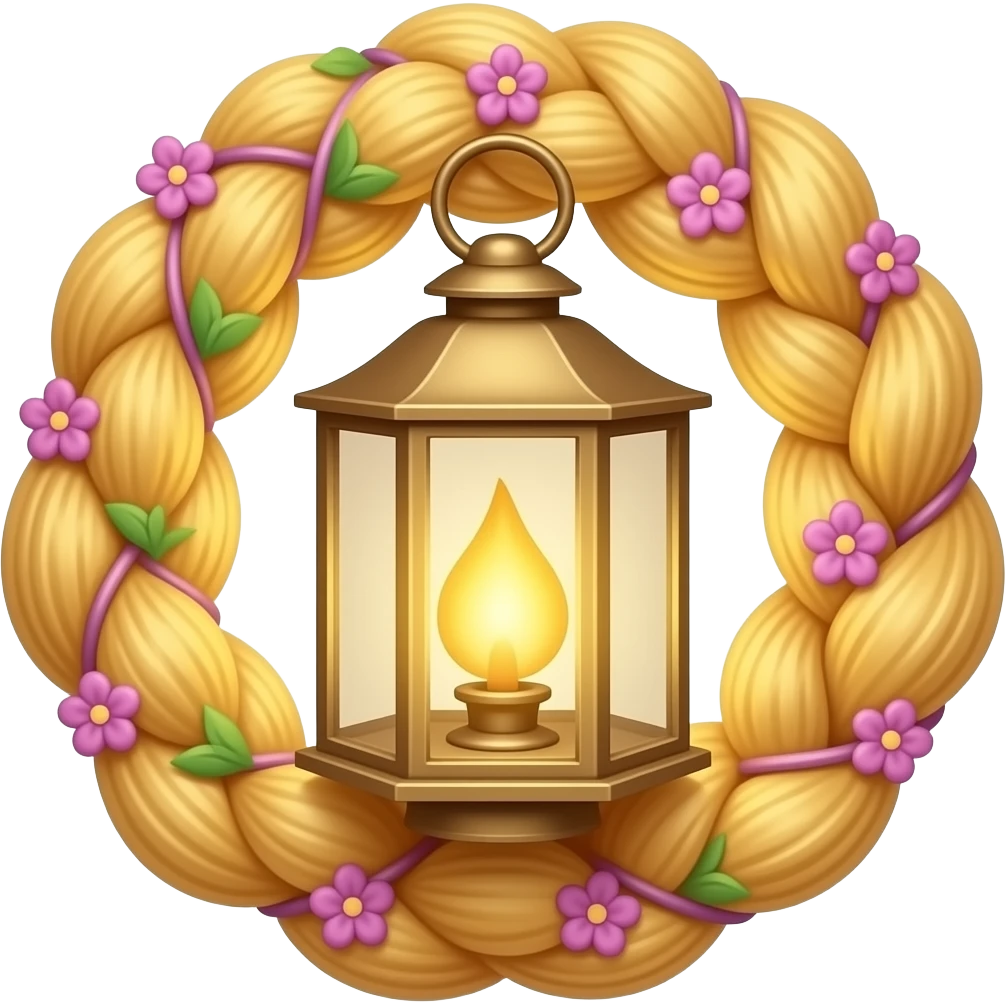 Rapunzel lantern from the movie emoji