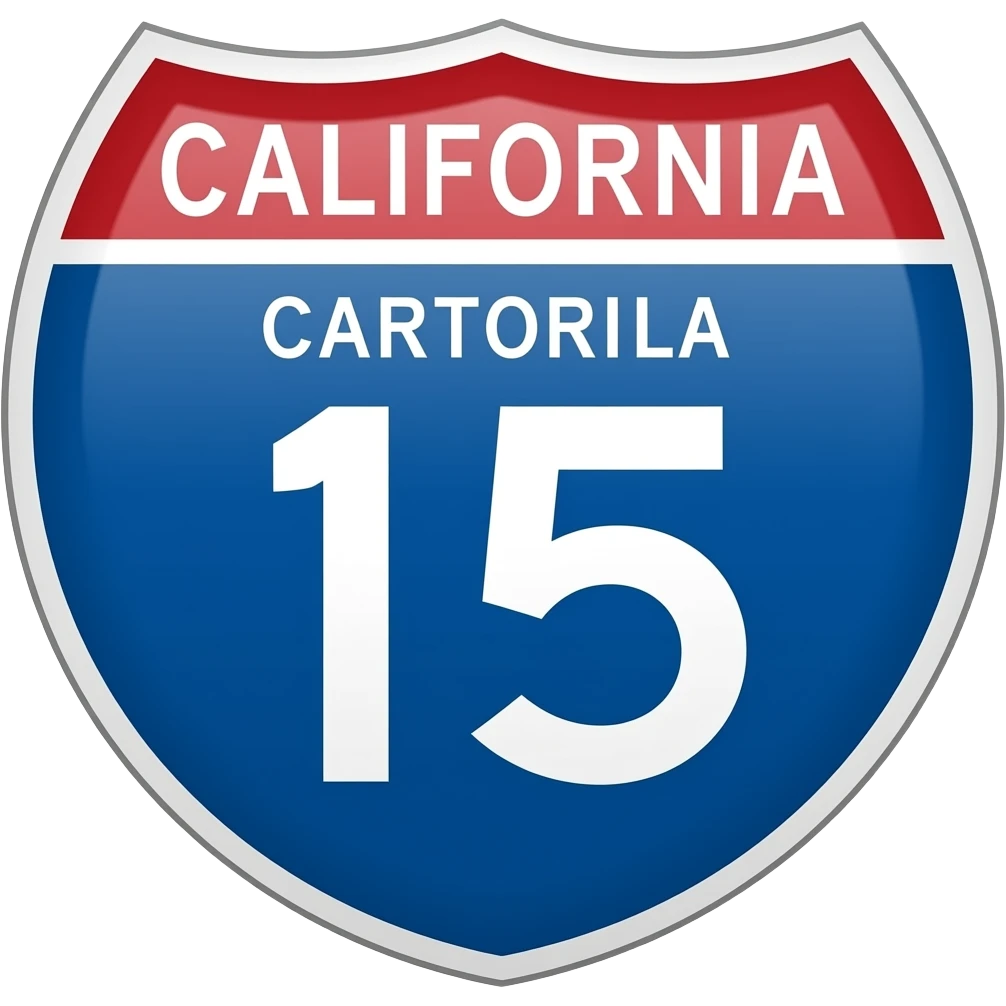 Interstate 5 california shield emoji