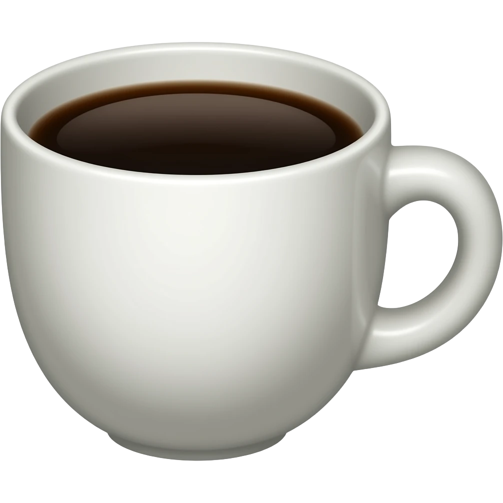 crea un emoji de black coffe emoji