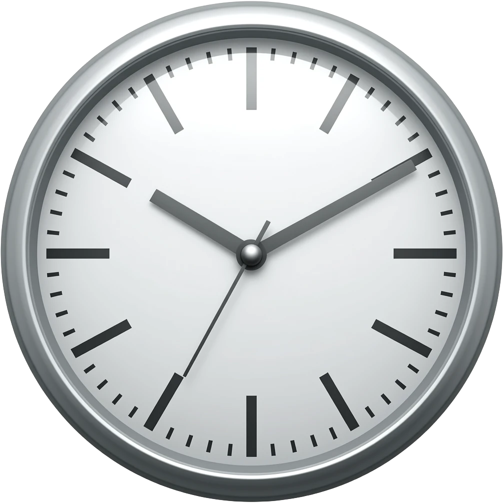 wall clock emoji