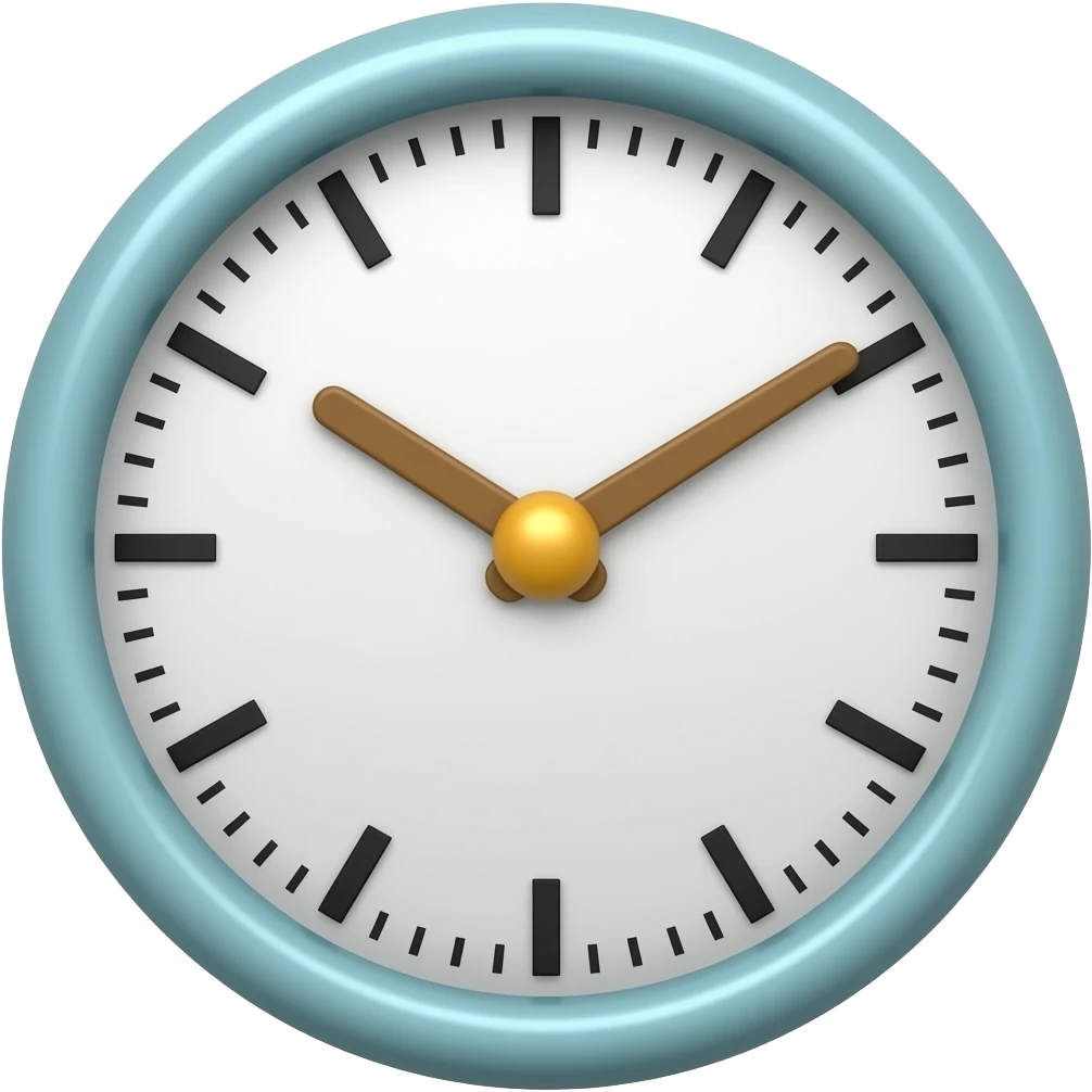 cute clock emoji