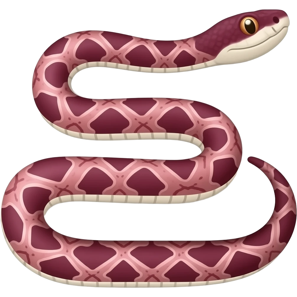 Fatty snake maroon emoji