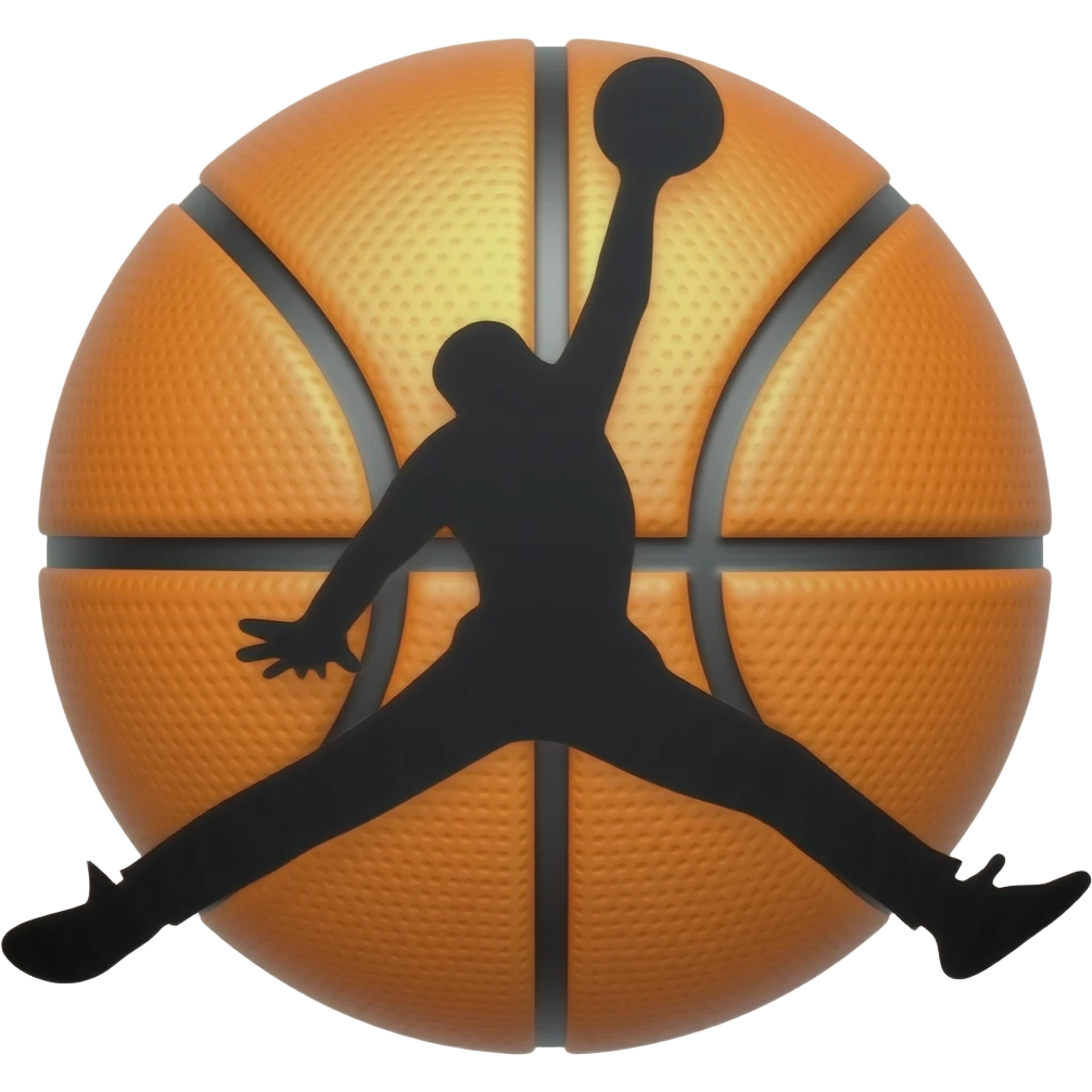 Basketball. Jumpman. Michael Jordan 23 black emoji emoji