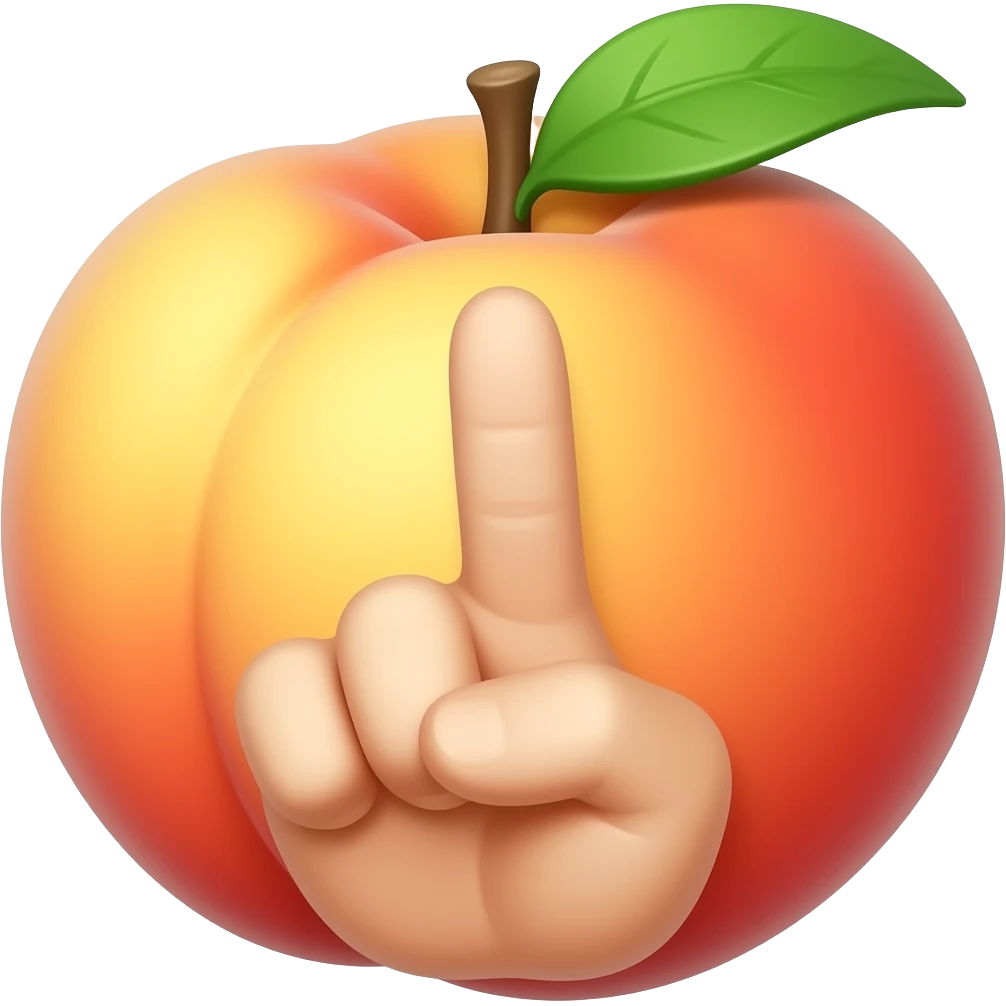 🍑🖕 emoji