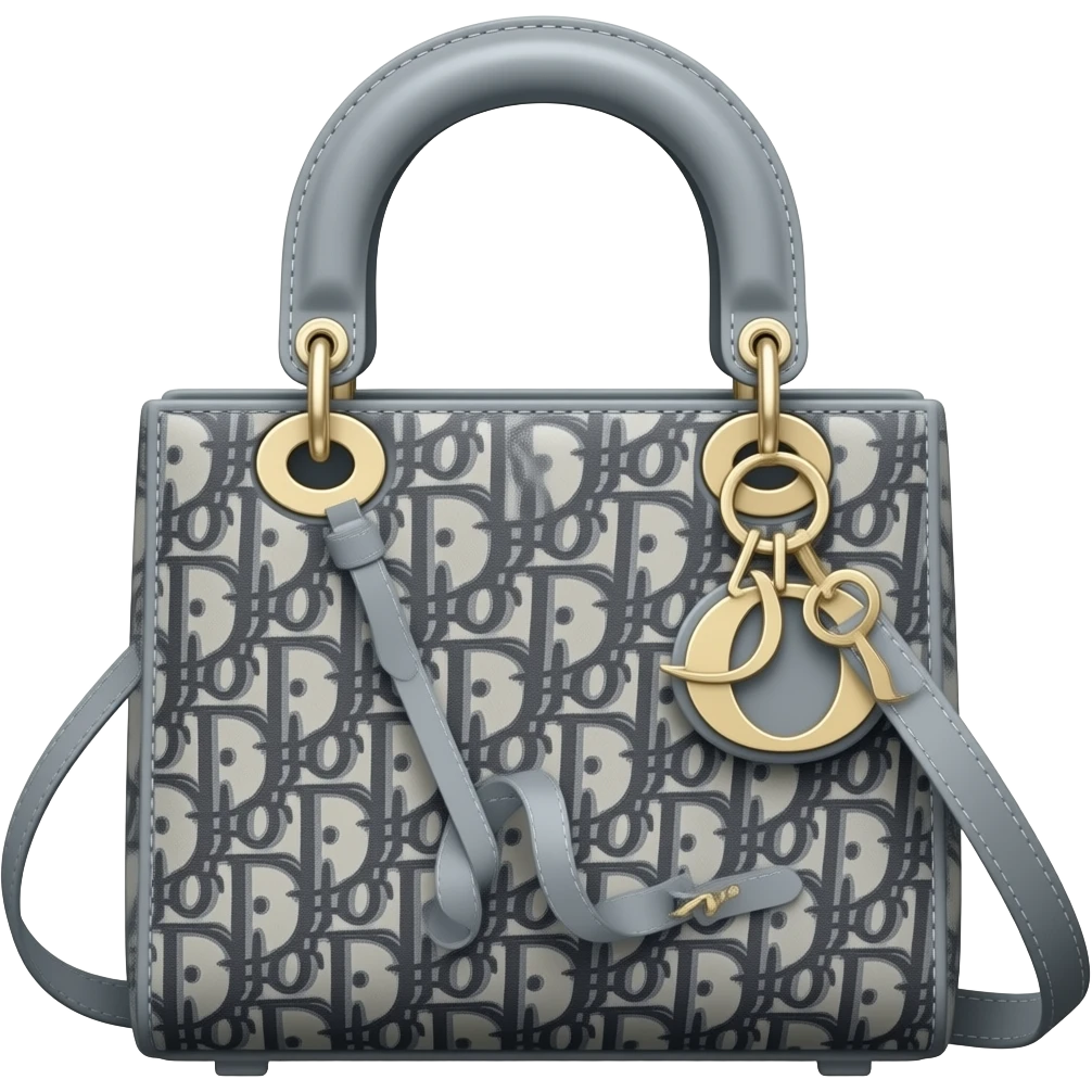gray dior bag emoji