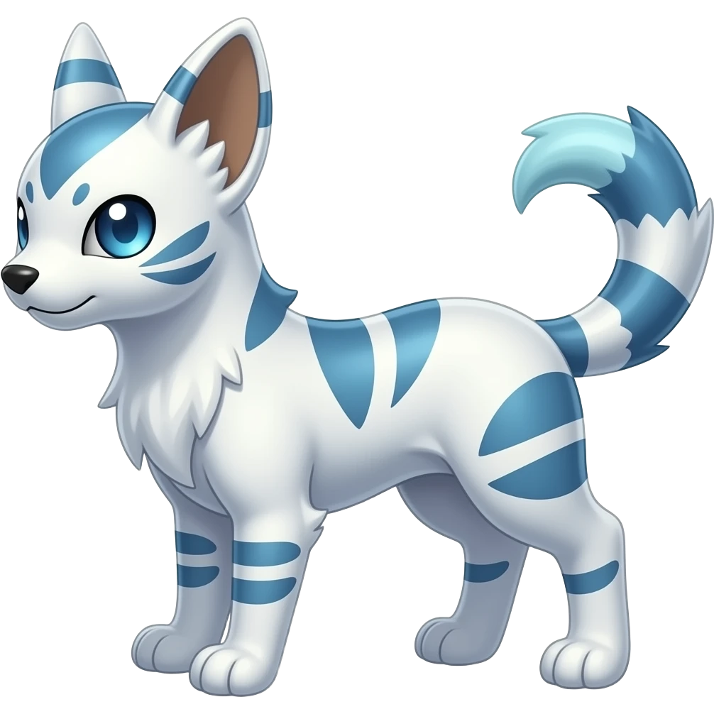 Pastel dusky edgy cool shiny smooth glossy epic patterned digitigrade quadrupedal Luxray-Manectric-Sprigatito-Shaymin-Shinx-Fakémon-hybrid emoji