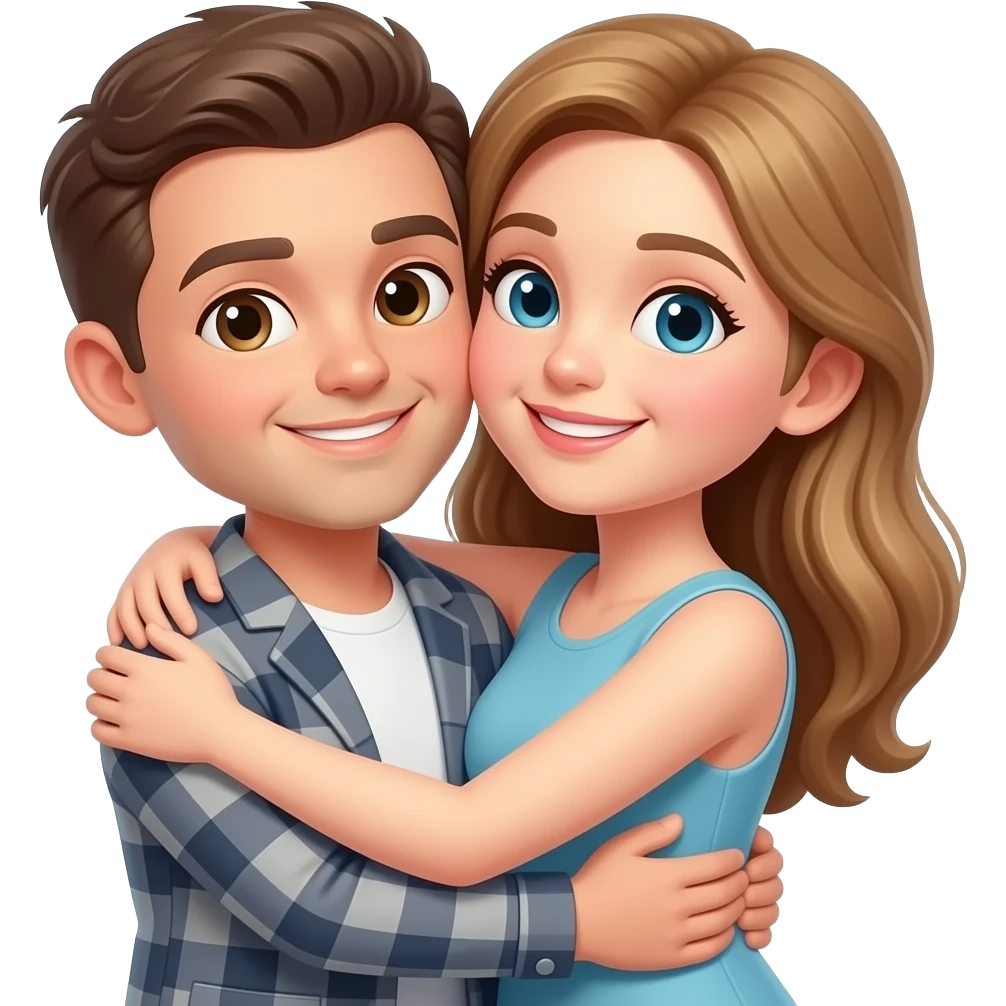 Many couples hugging emoji