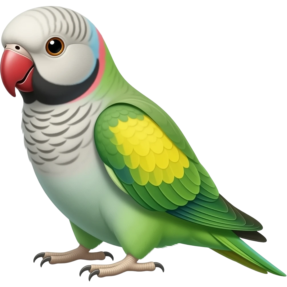 Pink ringed Parakeet emoji