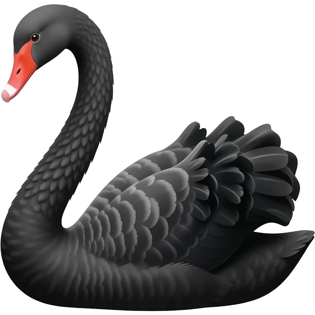 Black swan emoji