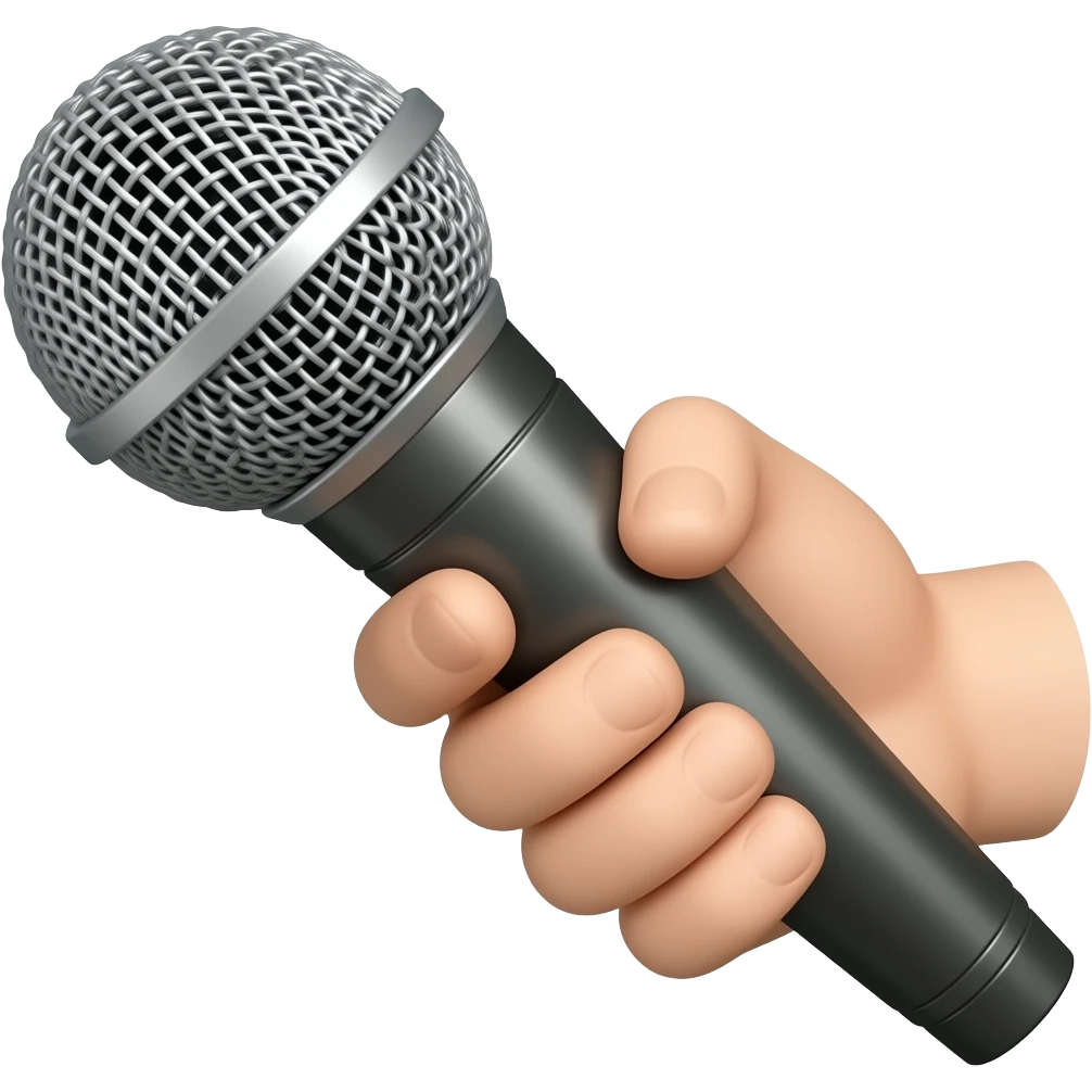 handheld microphone emoji