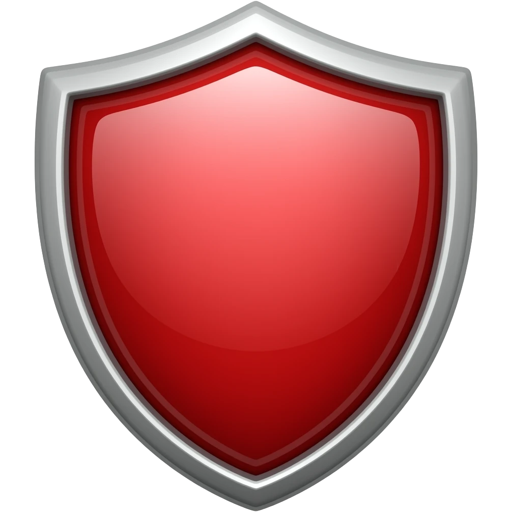 red shield emoji
