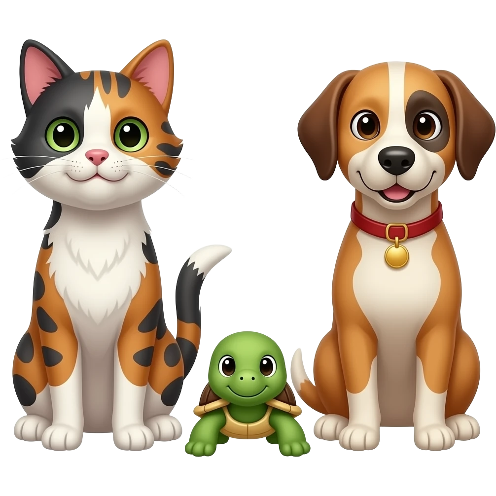 🐱+🐩+🐢 emoji
