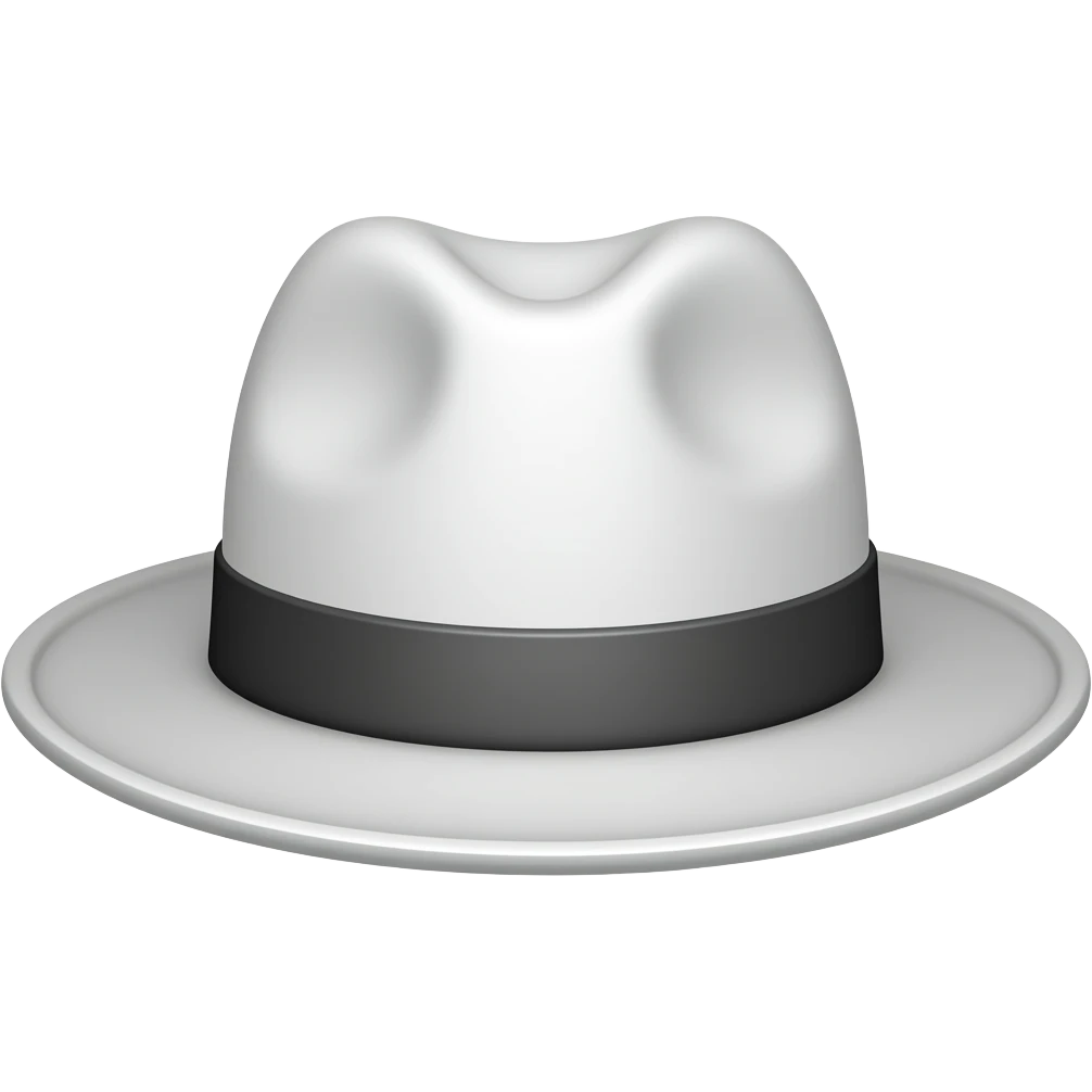 white hat emoji