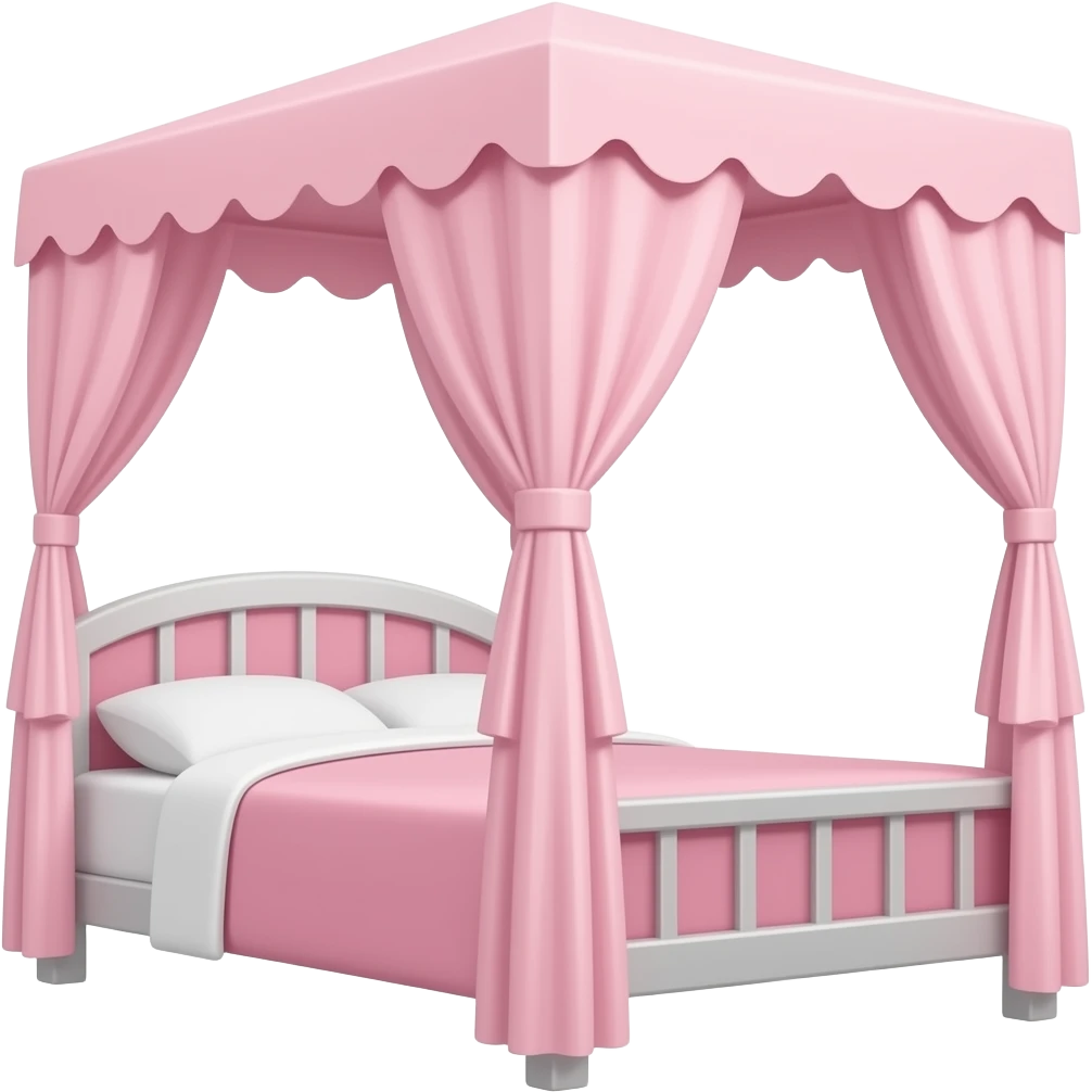 pink Canopy Bed emoji