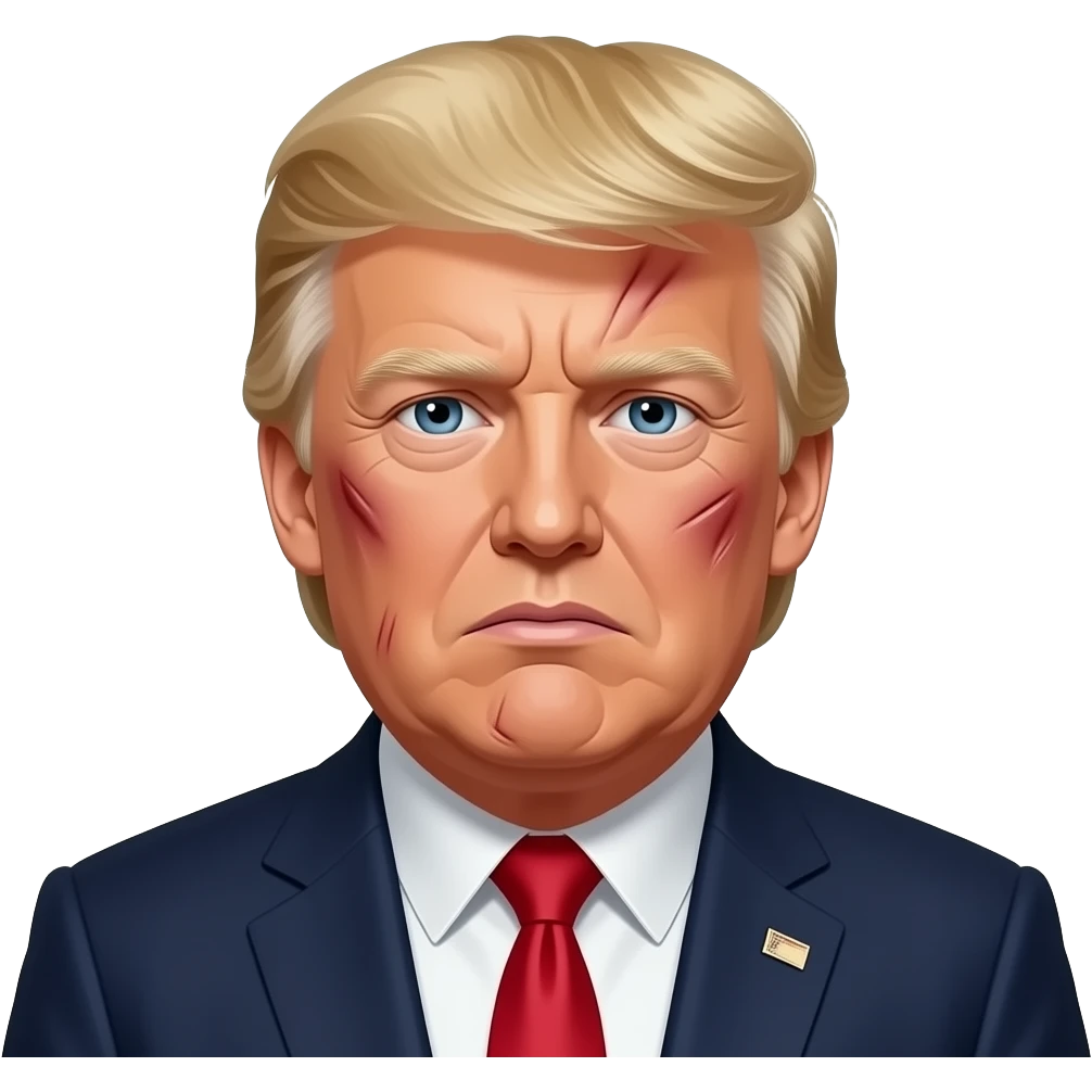 donald j trump bruised and extremely afraid emoji