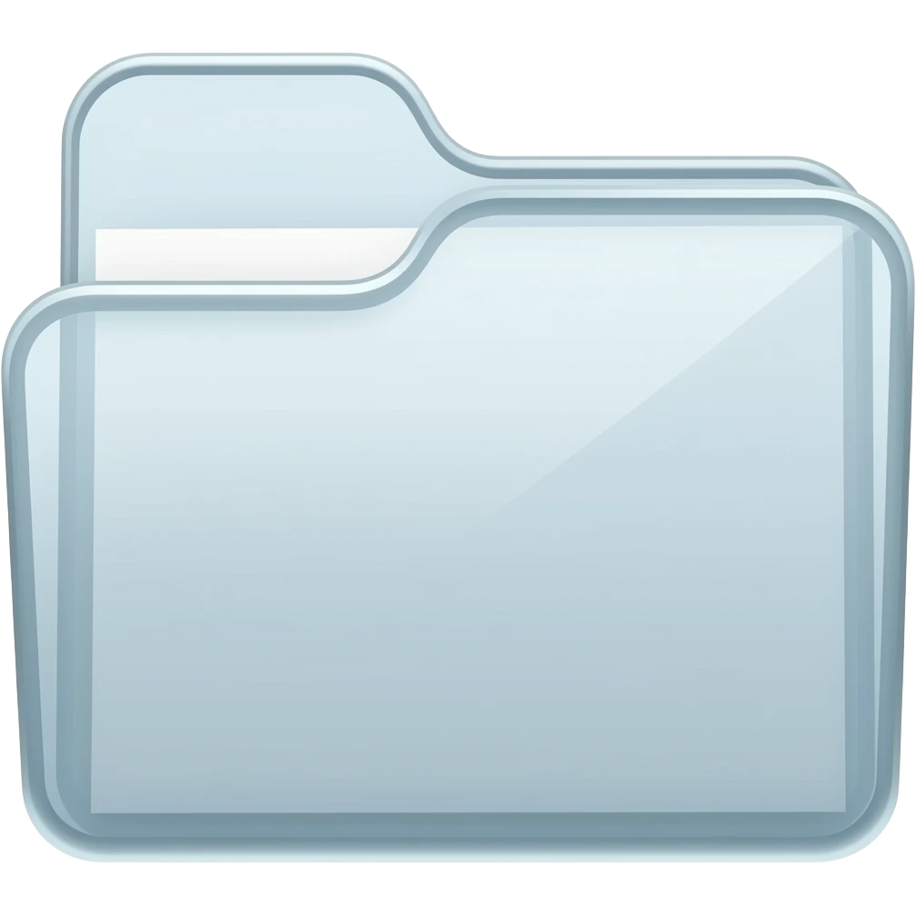 glass morphism folder emoji