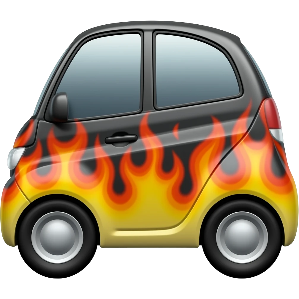 fire pattern car emoji