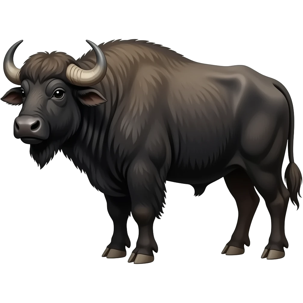 Add black buffalo emoji