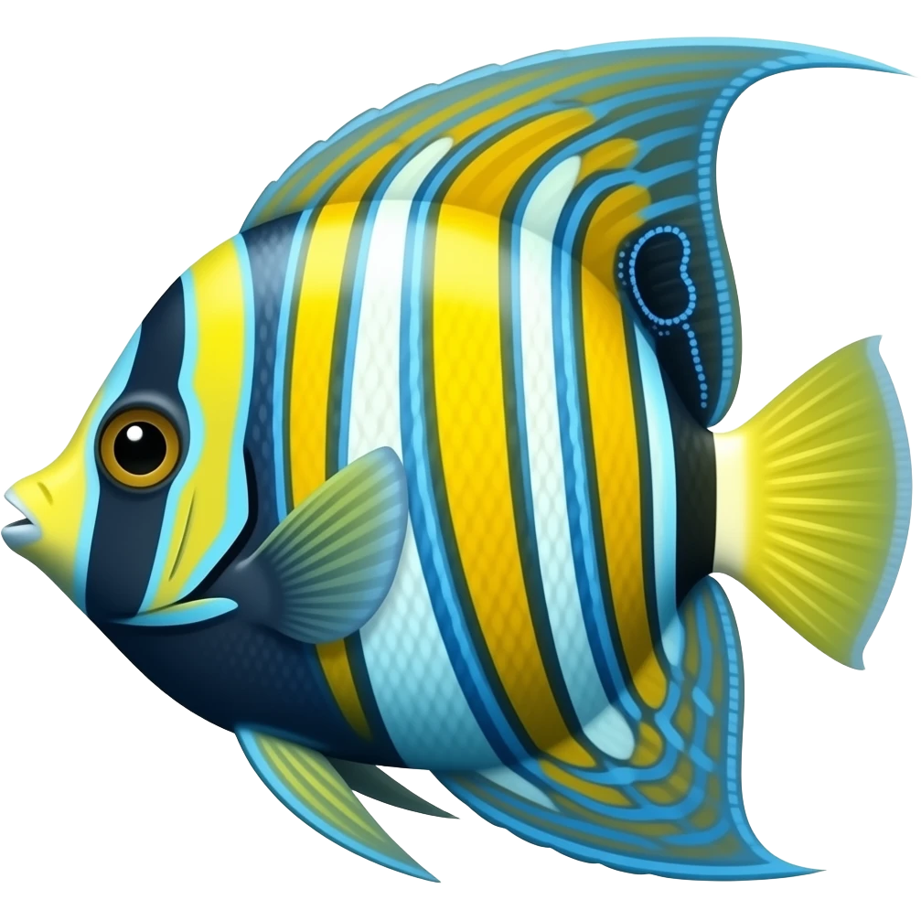 Tropical Yellow-Blue Fish emoji