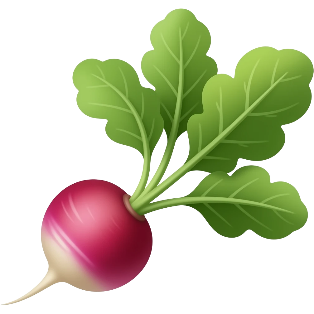 radishes emoji