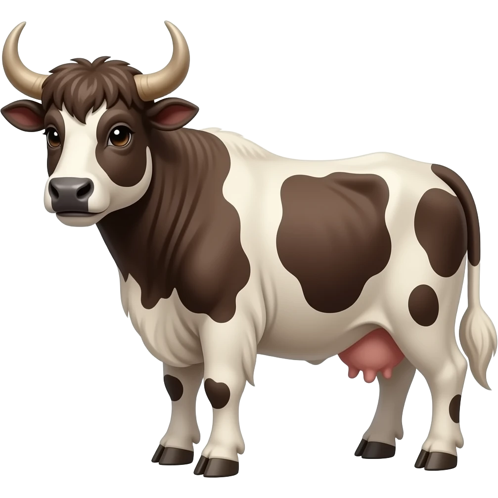 Cartoon yak emoji