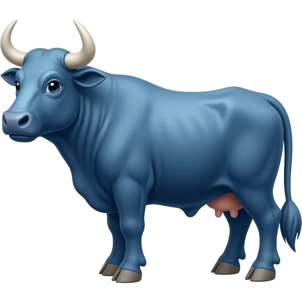 blue ox emoji