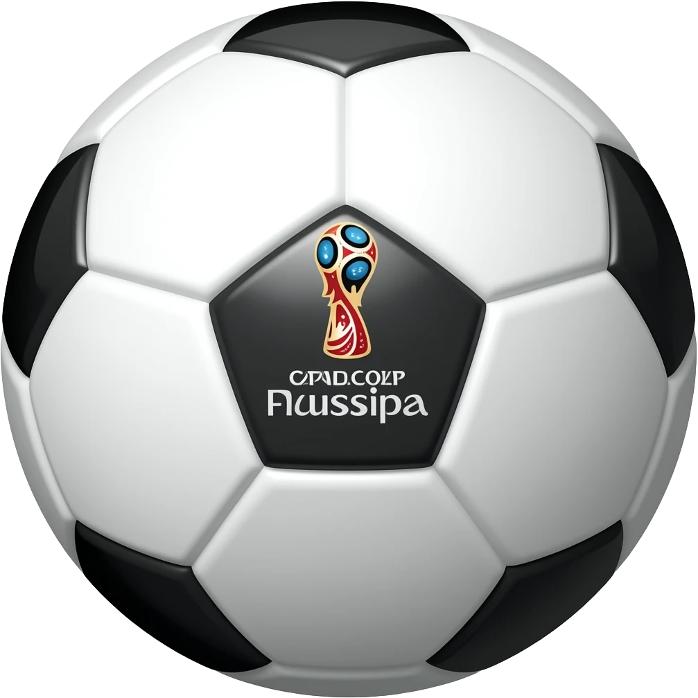 Crea el emoji del balón oficial de la FIFA World cup emoji