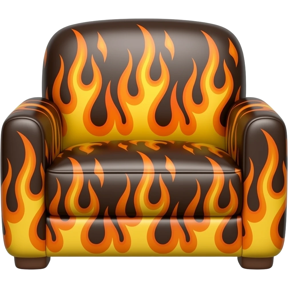 fire patterned sofa emoji