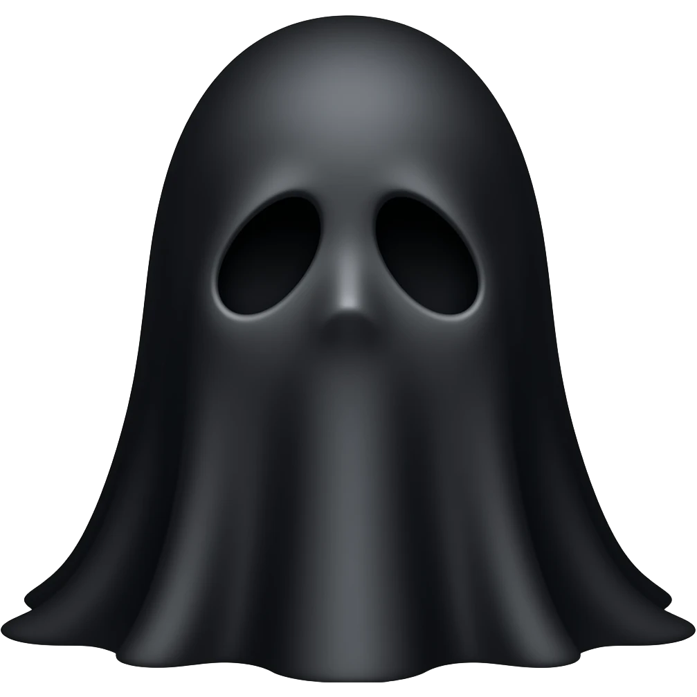 شبح سیاه خطرناک emoji