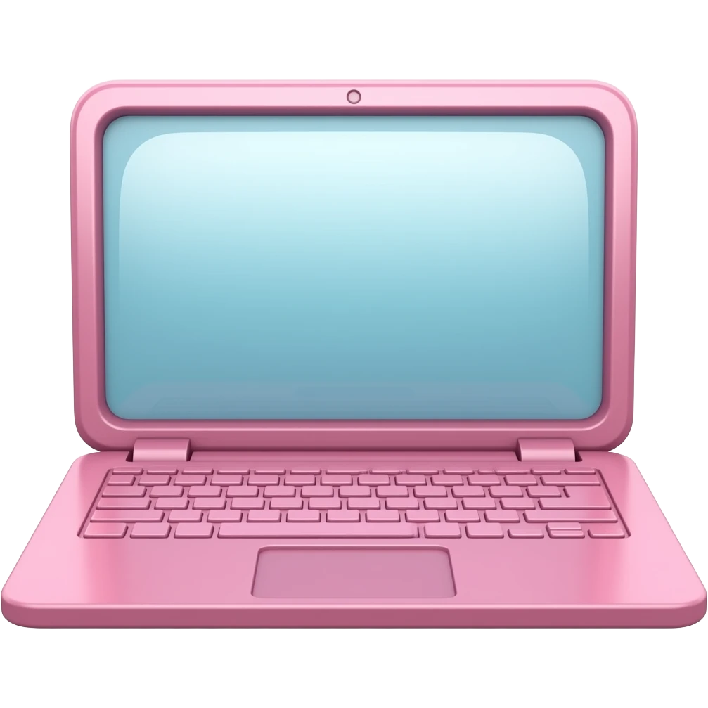 a pink laptop emoji